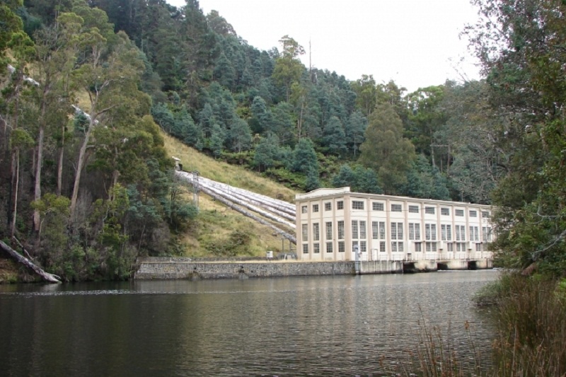 The Tarraleah hydropower station in Tasmania