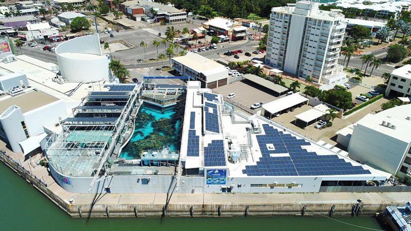 The existing solar system at the Reef HQ Great Barrier Reef Aquarium in Townsville