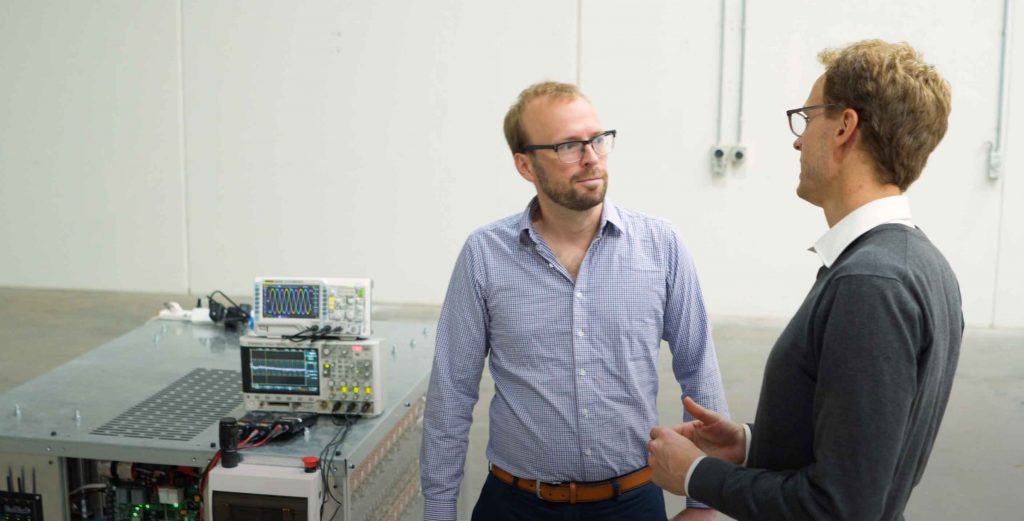 Melbourne battery storage pioneers Relectrify co-founders Daniel Crowley and Valentin Muenzel