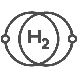 Hydrogen energy icon