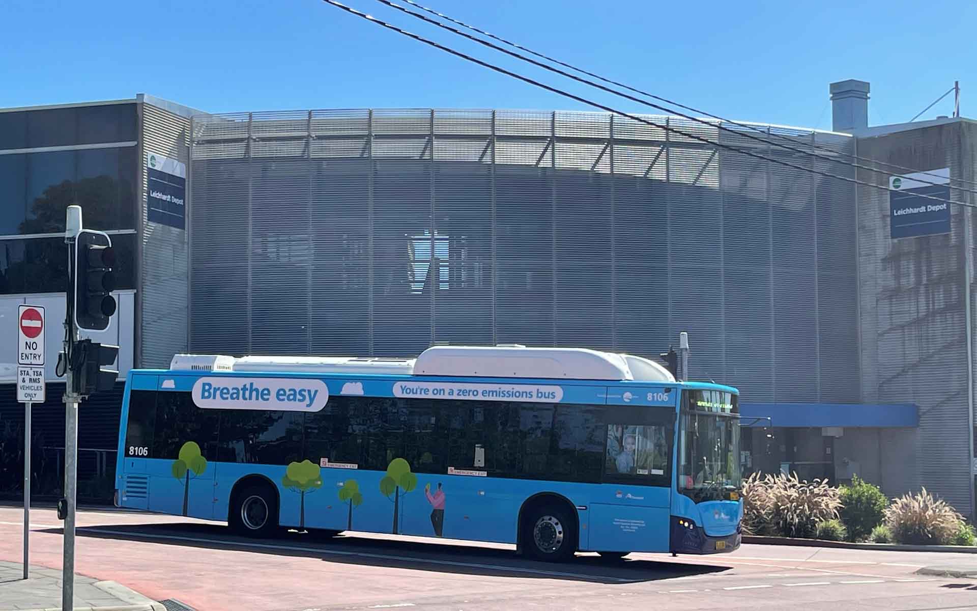 New electric buses roll out on Sydney streets Image