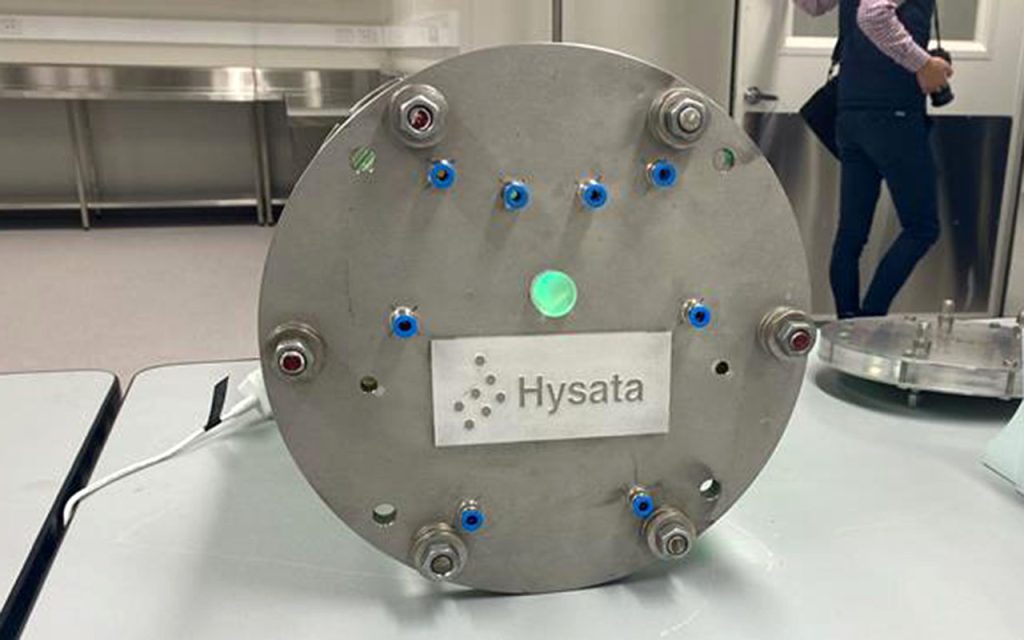 Hysata hydrogen electrolyser unit blog feature image