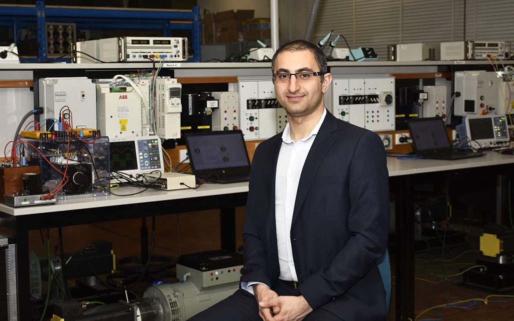 Associate Professor Behrooz Behrani in the lab