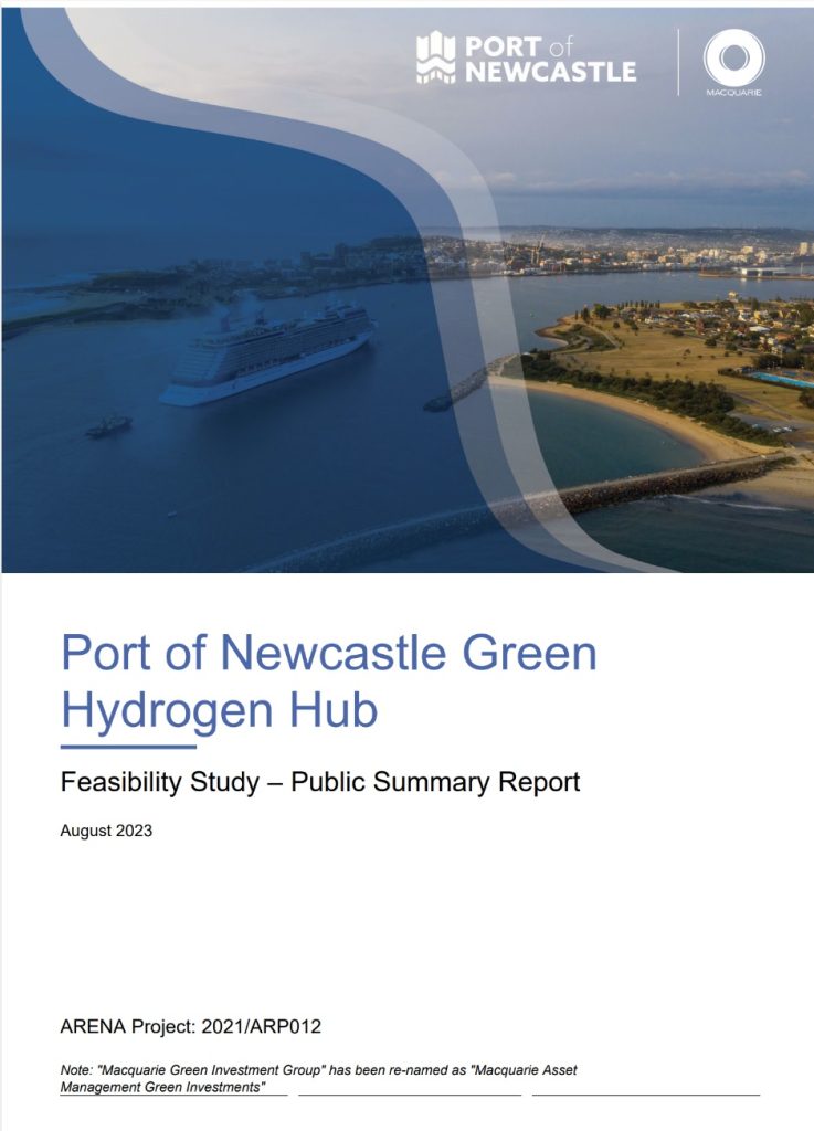 Cover of Macquarie Group - Newcastle Green Hydrogen Hub - Public Feasibility Report