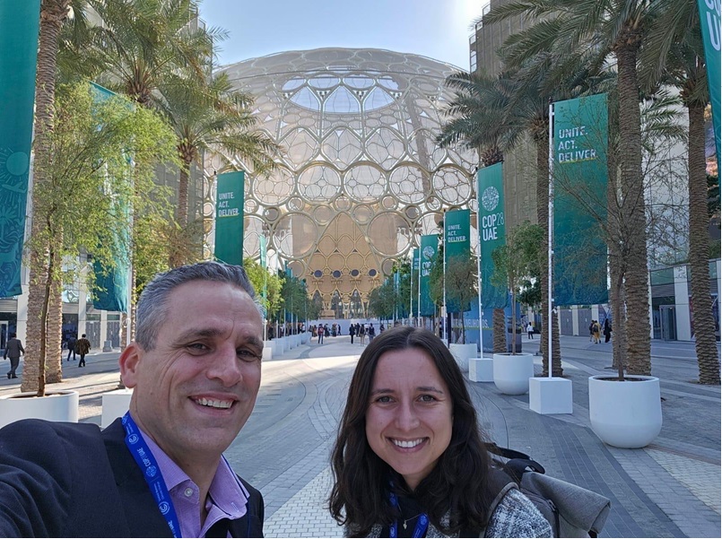 RayGen's Richard Payne (CEO) and Kira Rundel (Head of Strategic Projects) at COP28 in Dubai.