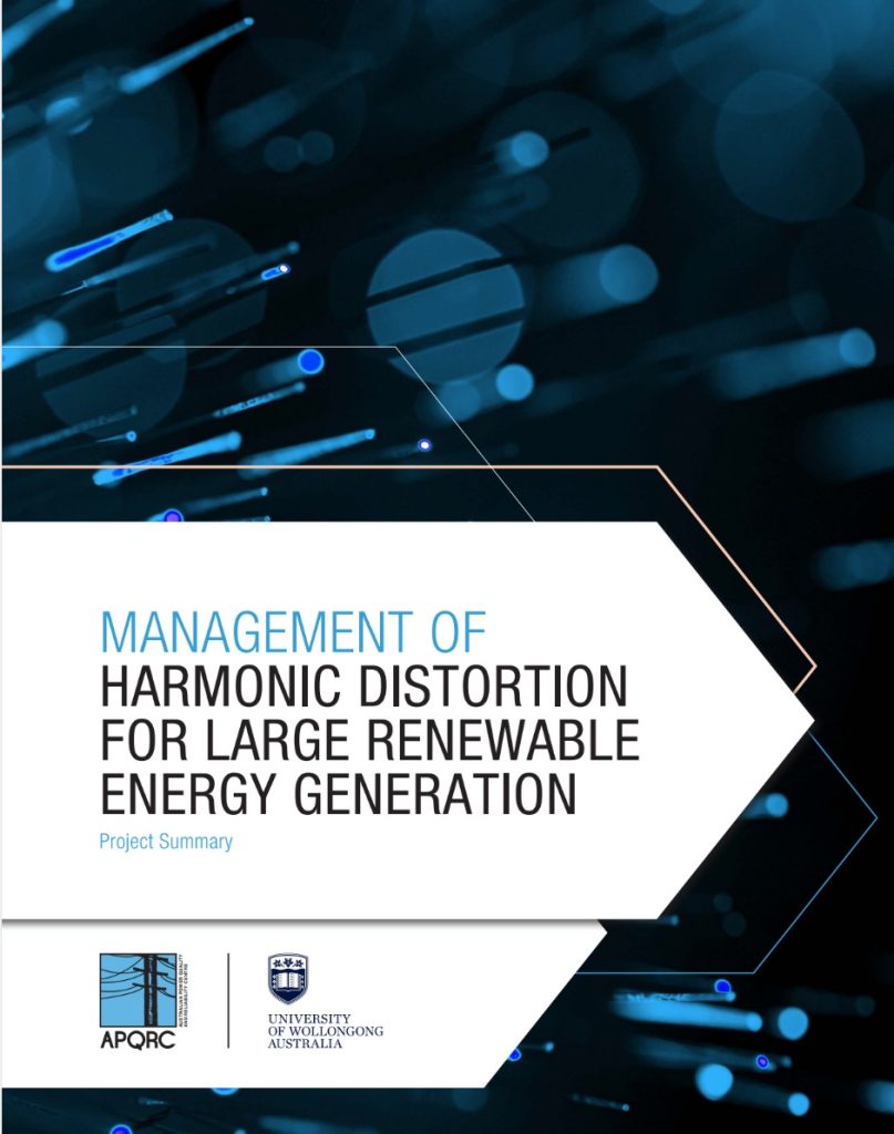 University of Wollongong - Impact and Management of Harmonic Distortion for Large Renewable Generators - Project Summary - Cover