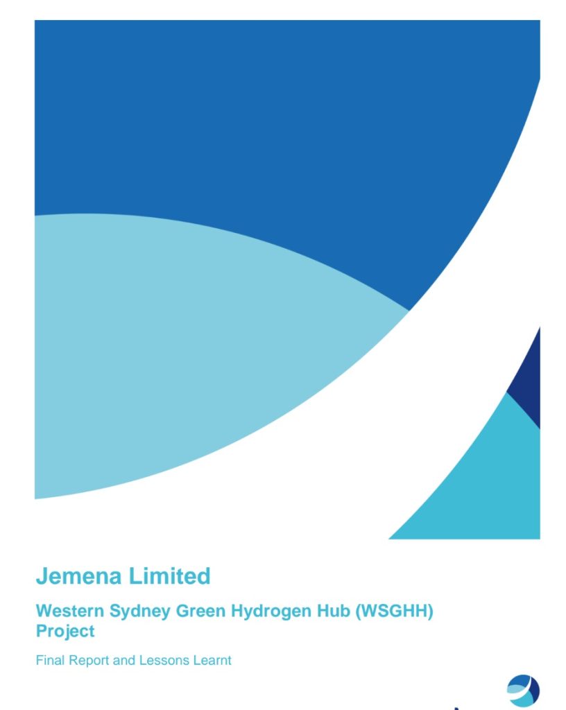 Jemena - Power to Gas Demonstration - Lessons Learned and Final Report - Cover