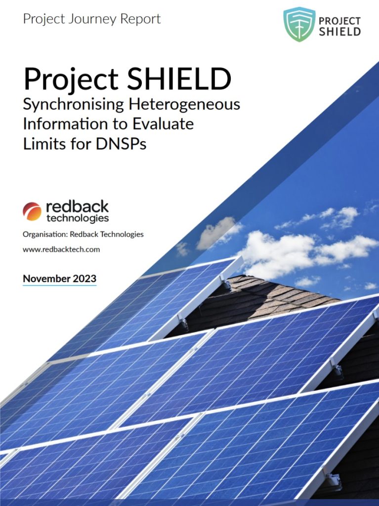 Redback Technologies - Project SHIELD - Project Journey Report - Cover