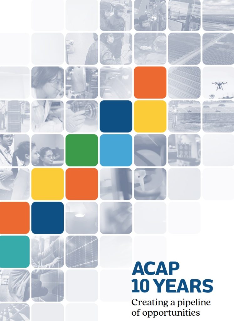 Australian Centre for Advanced Photovoltaics - 10th Anniversary Public Dissemination Report - Cover