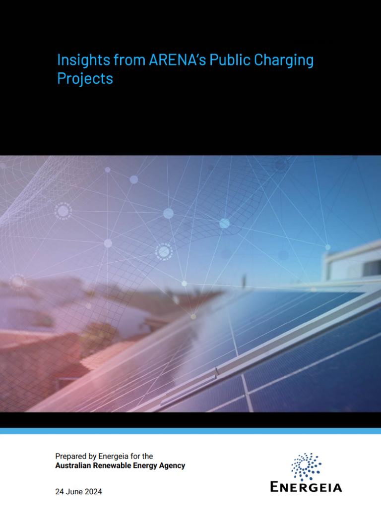 Insights from ARENA’s Public Charging Projects Australian Renewable