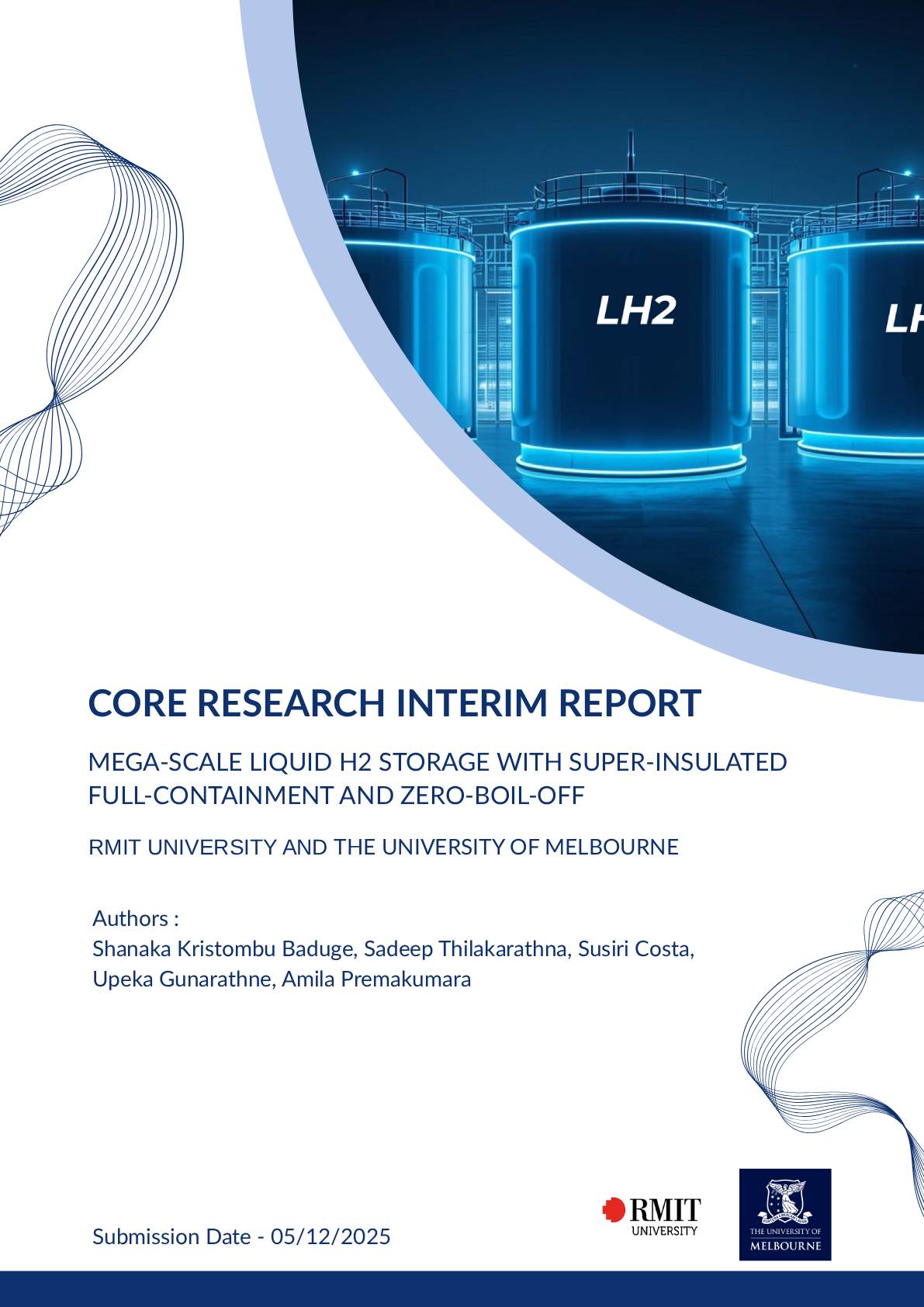 RMIT – Mega-scale liquid H2 storage with super-insulated full ...